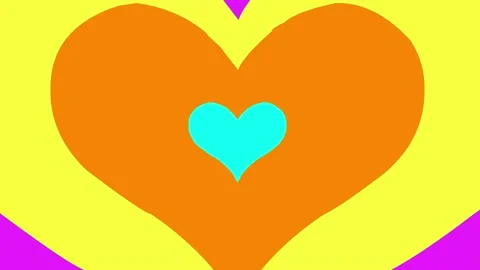 Hearted Icon 4K Video Stock Footage 196947512