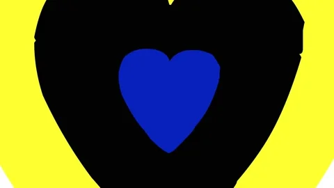Hearted Icon 4K Video Stock Footage 196947538