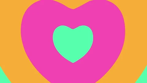 Hearted Icon 4K Video Stock Footage 196947555