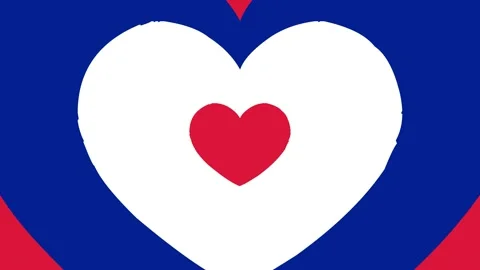 Hearted Icon 4K Video Stock Footage 196947560