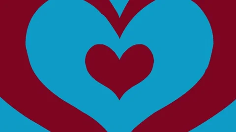 Hearted Icon 4K Video Stock Footage 196947563