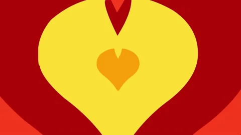 Hearted Icon 4K Video Stock Footage 196947568