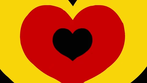 Hearted Icon 4K Video Stock Footage 196947575