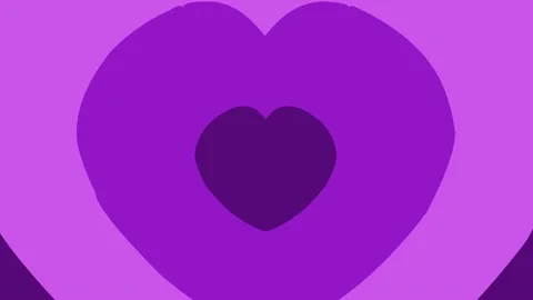 Hearted Icon 4K Video Stock Footage 196947585