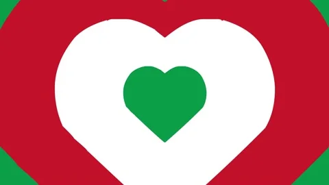 Hearted Icon 4K Video Stock Footage 196947586