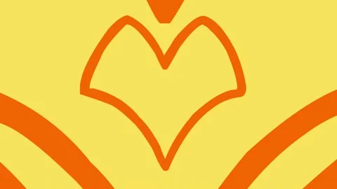 Hearted Icon 4K Video Stock Footage 196947690