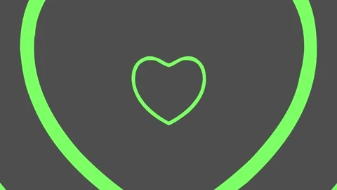 Hearted Icon 4K Video Stock Footage 196947763