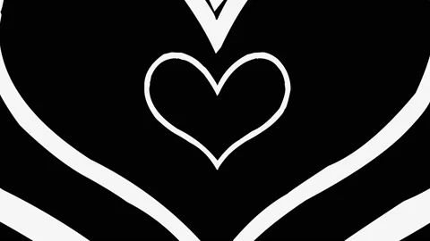 Hearted Icon 4K Video Stock Footage 196947764