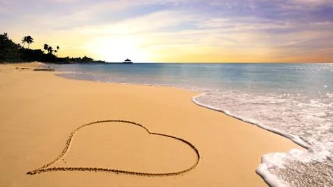 Hearth on the beach Stock Photos