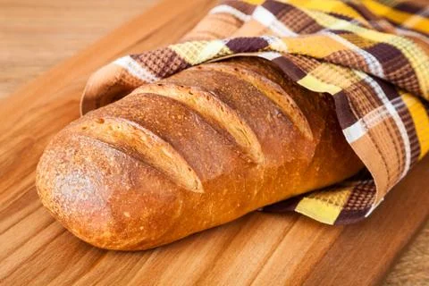 Hearth Bread Closeup Foto stock