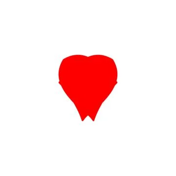Hearth icon. Simple style gift shop big sale poster background symbol. Hear.. Stock Illustration