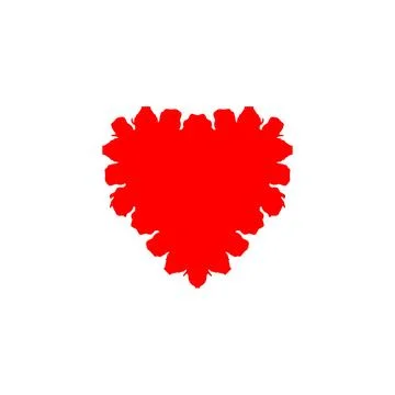 Hearth icon. Simple style gift shop big sale poster background symbol. Hear.. Stock Illustration