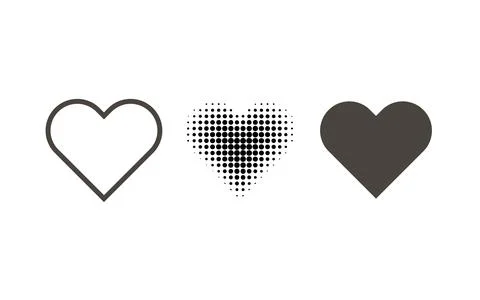 Hearth set. icon on a white background. Hearth icon. Flat design Stock Illustration