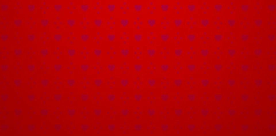 Hearth shape dot pattern dark red Stock Illustration