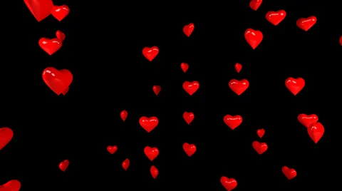 Hearts 02 4K with alpha Stock Footage 34492393