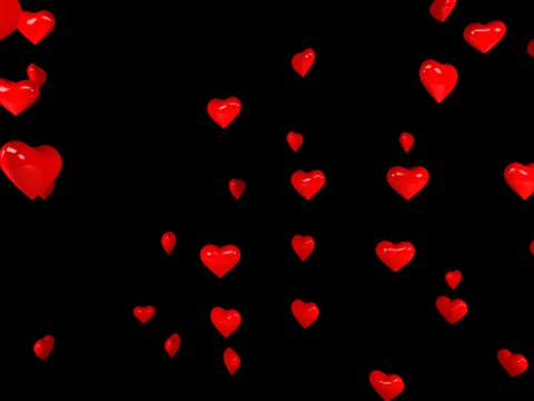 Hearts 02 WEB with alpha Vídeos de archivo 34492089