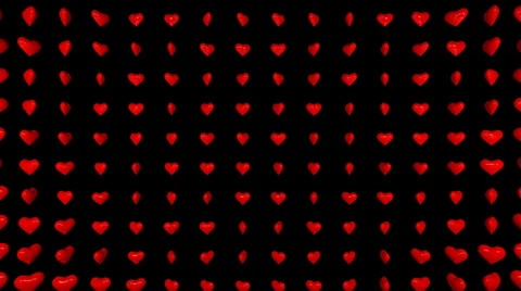 Hearts 04 720p with alpha Stock Footage 34492681