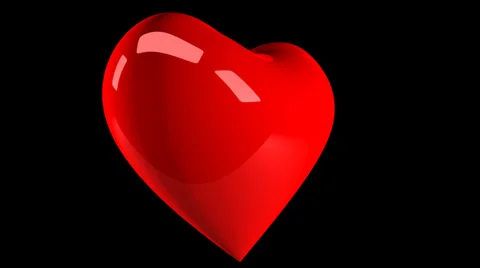 Hearts 05 4K with alpha Stock Footage 34493072