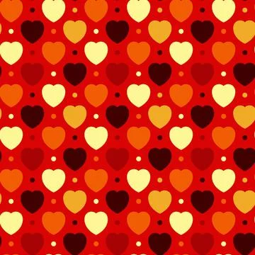 Hearts and Dots Illustrazione stock