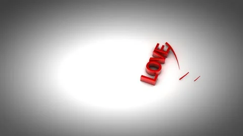 Hearts and Love 3d Concept Animation-HD Photojpeg Stock Footage