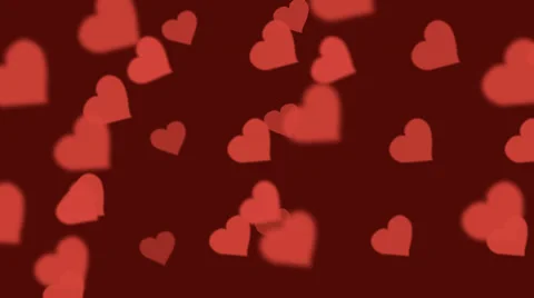 Hearts - animated transition with alpha (transparent bg) Stock Footage 39797488