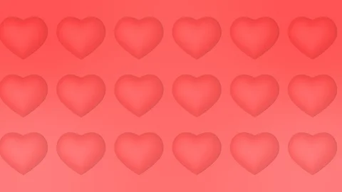 Hearts animation background, seamless looping. Concept of love Stock Footage 102791534