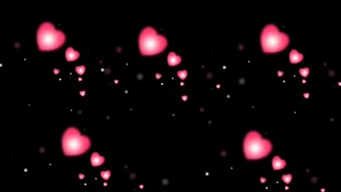 Hearts animations for background Stock Footage 262663496