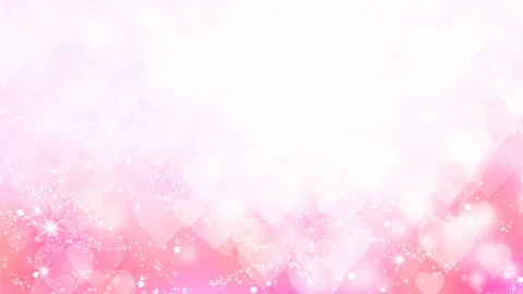 Hearts appear on  background. Valentines Day holiday abstract loop animation. Video stock 101224929