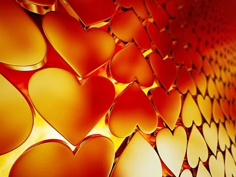 Hearts backgroud Stock Illustration