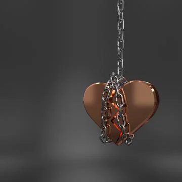 Hearts background. 3D rendering. Stock Illustration