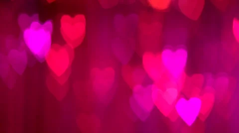 Hearts Background. Abstract Red Blinking Heart. St. Video stock 55806018
