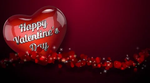 Hearts Background Animation for Valentines Day and Wedding. Stock-Footage 59023402