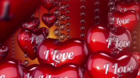 Hearts Background Animation for Valentines Day and Wedding. 스톡 동영상 59125555