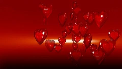 Hearts Background Stock Footage 125823185