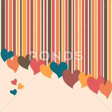 Hearts background Stock Illustration