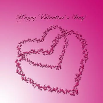 Hearts  as background Stock Illustration