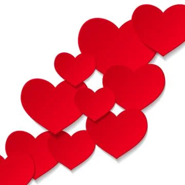 Hearts background Stock Illustration