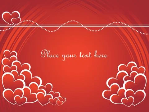Hearts background Stock Illustration