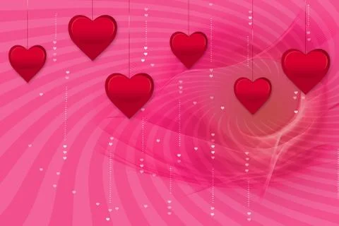 Hearts background Stock Illustration