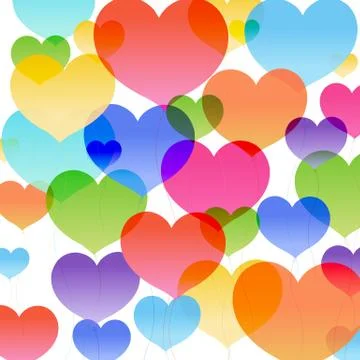 Hearts Background Stock-Illustration
