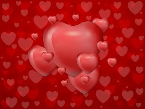 Hearts background Stock Illustration