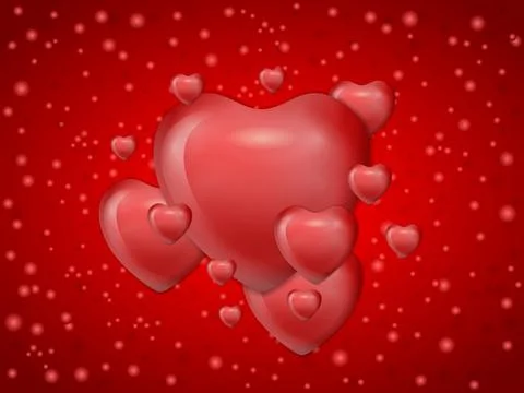 Hearts background Stock Illustration