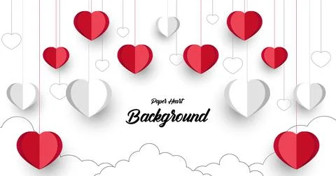 Hearts background Stock Illustration