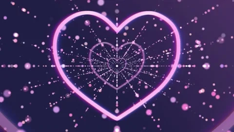 Hearts As Background. Valentines Day Concept Stock Footage
