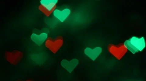 Hearts blinking with various speed Stock Footage 34698177