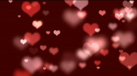 Hearts bokeh Stock Footage 850959