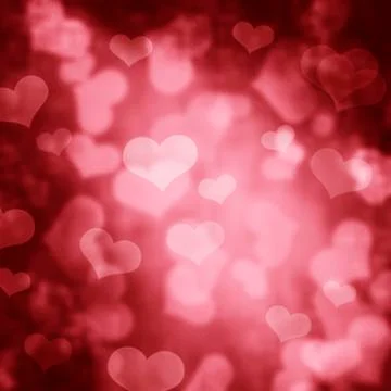 Hearts bokeh Illustrazione stock