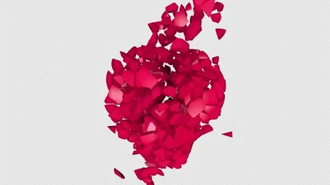 Hearts Break Collision 스톡 동영상 169780867