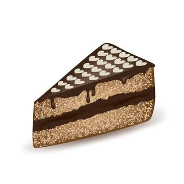 Hearts Cake Illustrazione stock