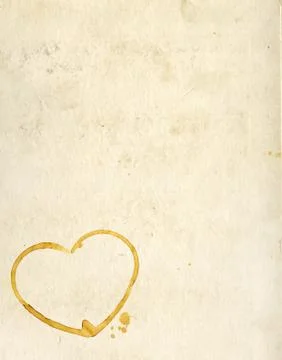 Hearts from coffee drops Stock Illustration